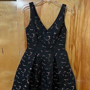 Ali Ra fit and flare cocktail black dress